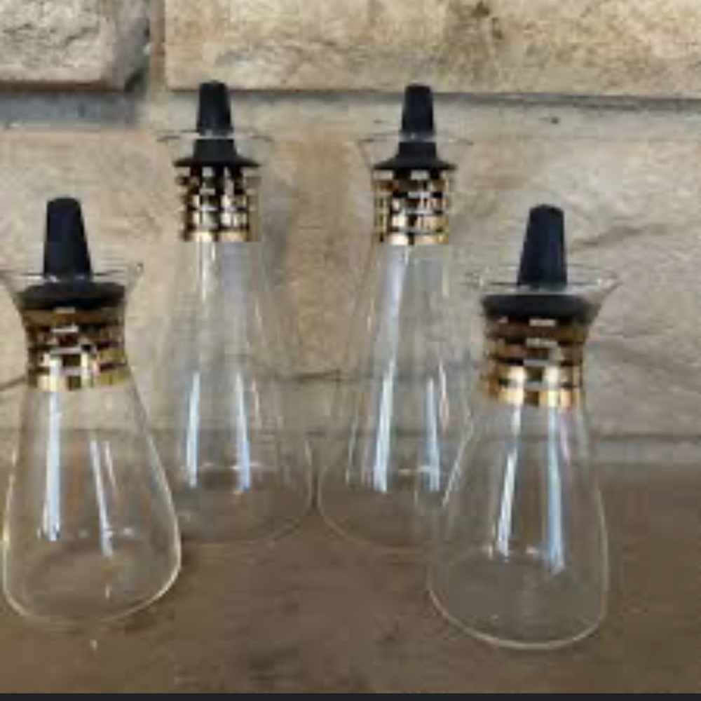 Pyrex | MCM set of 4 Glass Dispensers